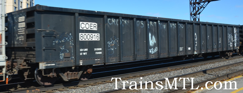 Car/wagon COER800916 left side / coté gauche